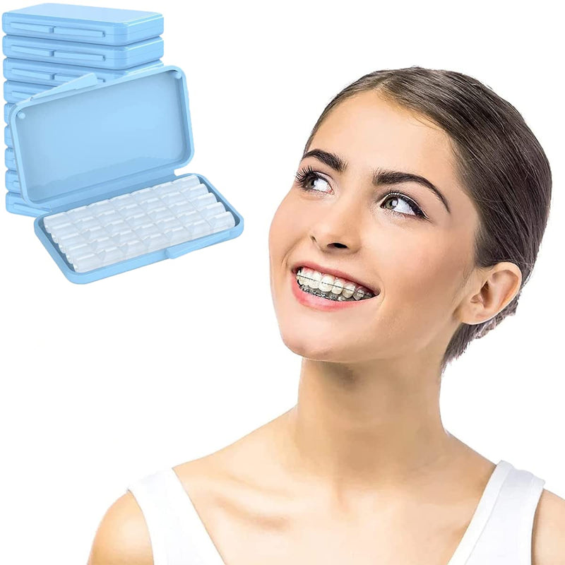 [AUSTRALIA] - Pre-Cut Orthodontic Wax | Dental Wax for Braces (10 Boxes, No Flavouring) 10 stück 