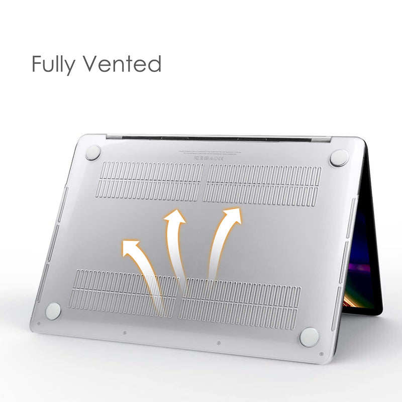 [AUSTRALIA] - Fintie Case for MacBook Pro 13 Inch A2338(M2 M1) A2251 A2289 A2159 A1989 A1706 A1708 (2016-2021 2022 2023 Release) with/without Touch Bar- Snap On Hard Shell Case Cover, Crystal Clear 