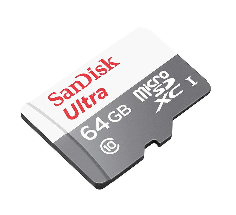 SanDisk Ultra 64GB microSDXC Memory Card (5 Pack) UHS-I Class 10 SDSQUNS-064G-GN3MN Bundle with (1) Everything But Stromboli 3.0 SD/TF Micro Card Reader