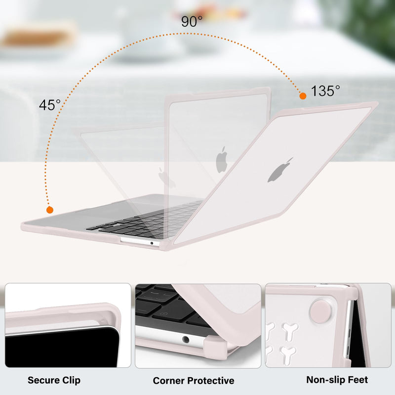 MOSISO Compatible with MacBook Pro 13 inch Case M2 2024-2016 A2338 M1 A2251 A2289 A2159 A1989 A1708 A1706, Soft TPU Bumper Anti-Cracking&Anti-Fingerprint Plastic Hard Shell&Keyboard Cover, Khaki