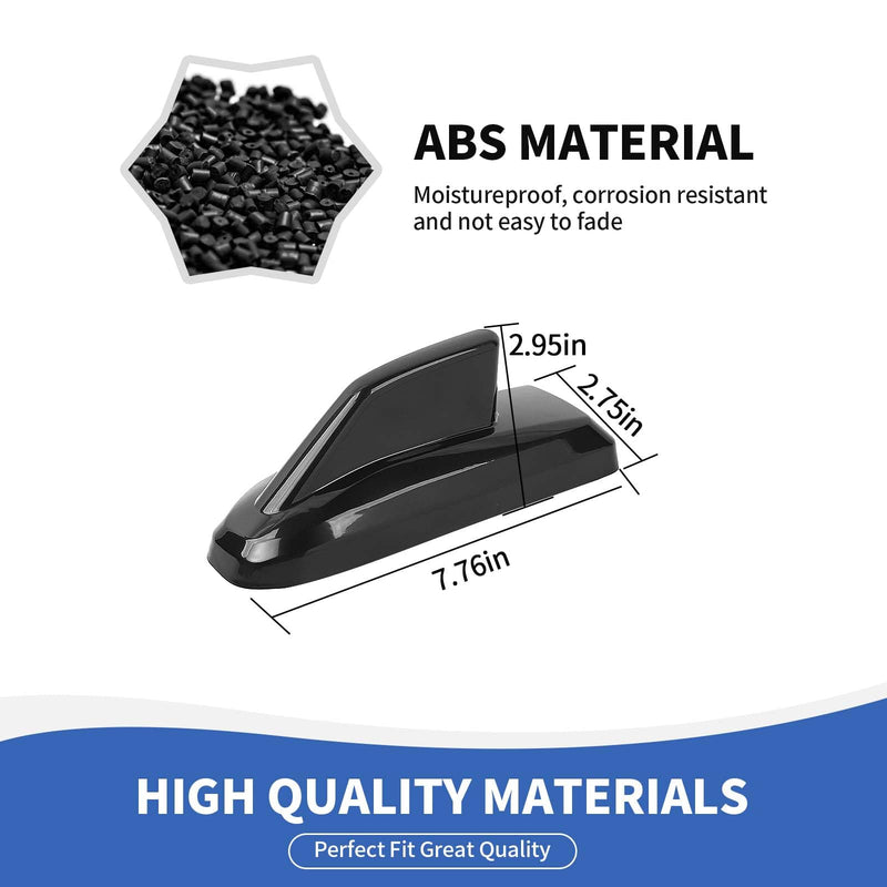 [AUSTRALIA] - RAZPOY Shark Fin Antenna Base Cover Trim Compatible with Chevy Silverado & Suburban & Tahoe & GMC-Yukon & GMC-Sierra & Cadillac Escalade 2019-2024, Black 