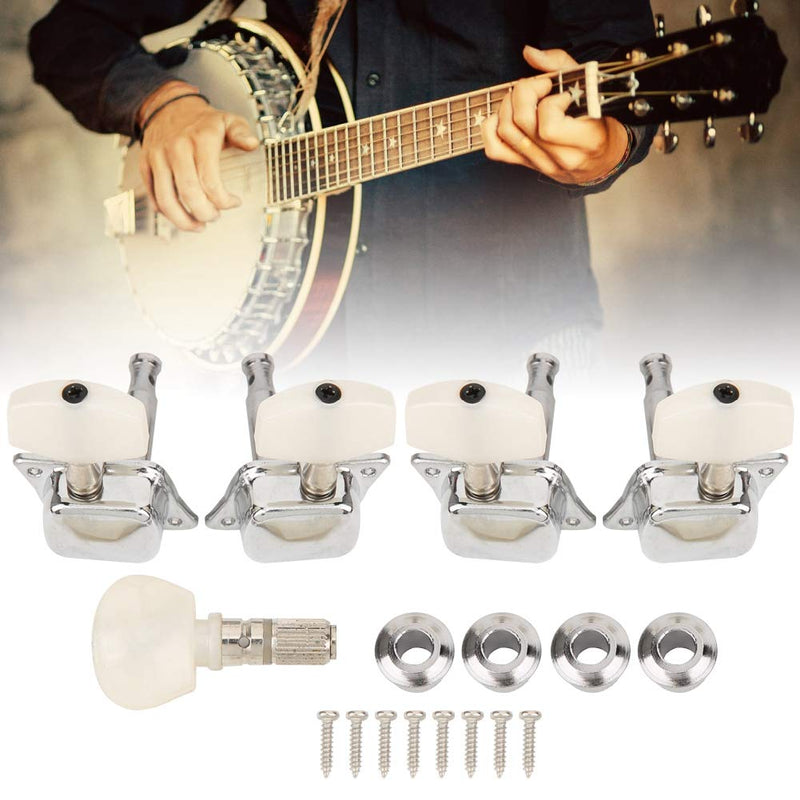 [AUSTRALIA] - Tuning Pegs, Banjo Head Tuning Knob Semi Closed String 4+1 Musical Instrument Accessories Banjo Tuners 