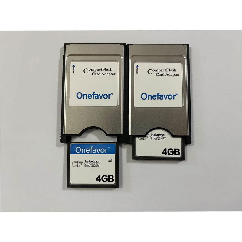 Onefavor Compact Flash to PCMCIA Ata Adapter CF to PC Card Adapter PCMCIA Ata Adapter for Cf 2 Card (Come with 4GB CF Memory Card) 4GB Compact Flash to PCMCIA