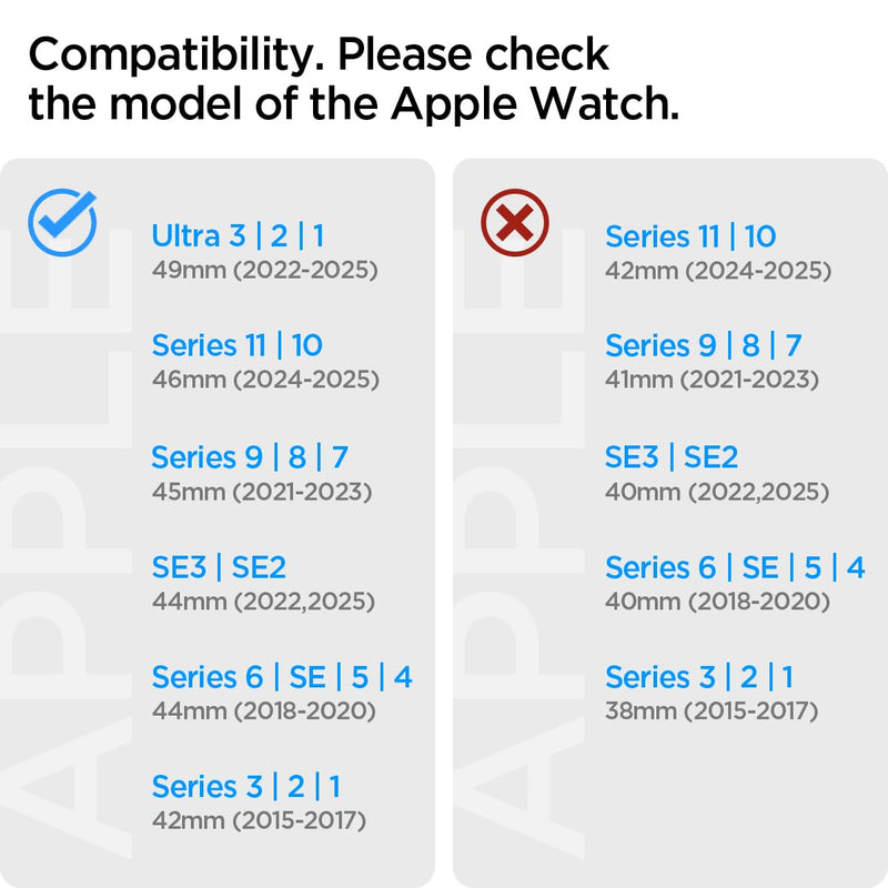 Spigen Modern Fit for Apple Watch Band, Premium Metal/Stainless Steel Strap | For Apple Watch Ultra 3/2/1 49mm, Series 11/10 46mm, 9/8/7 45mm, SE3/SE2/SE/6/5/4 44mm, 3/2/1 42mm Natural Titanium