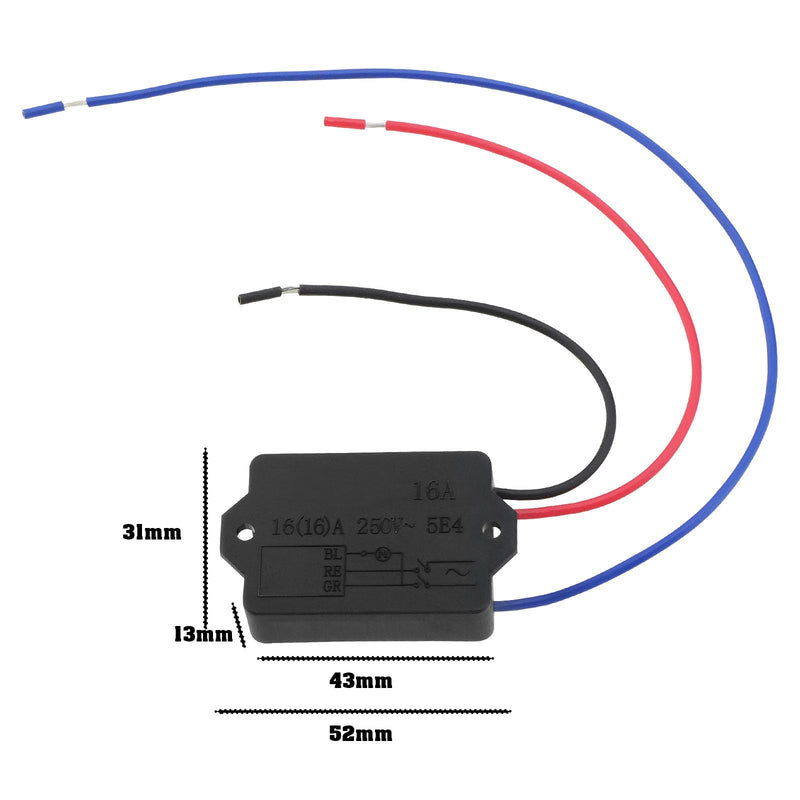 ECSiNG 250V 16A Soft Start Module Soft Start Switch Power Tool Soft Start Current Limiter for Electric Hammer Angle Grinder Cutting Machine