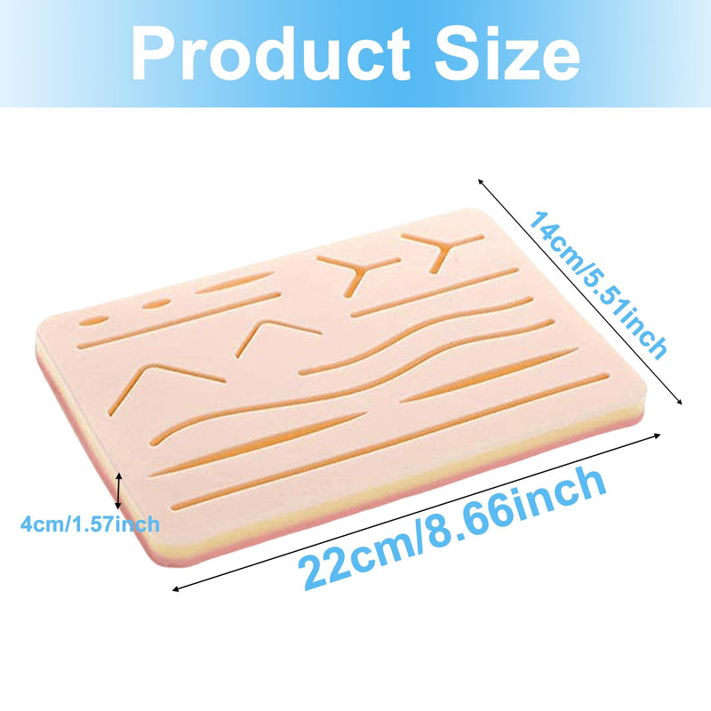 Surgical Suture Set: Suture Material Surgery, Suture Practice Kit, Silicone Sewing Pad with Tool Set, Wound Suture Exercise Set, Sewing Kit Medicine, Surgical Suture Set Wound Suture Exercise Set