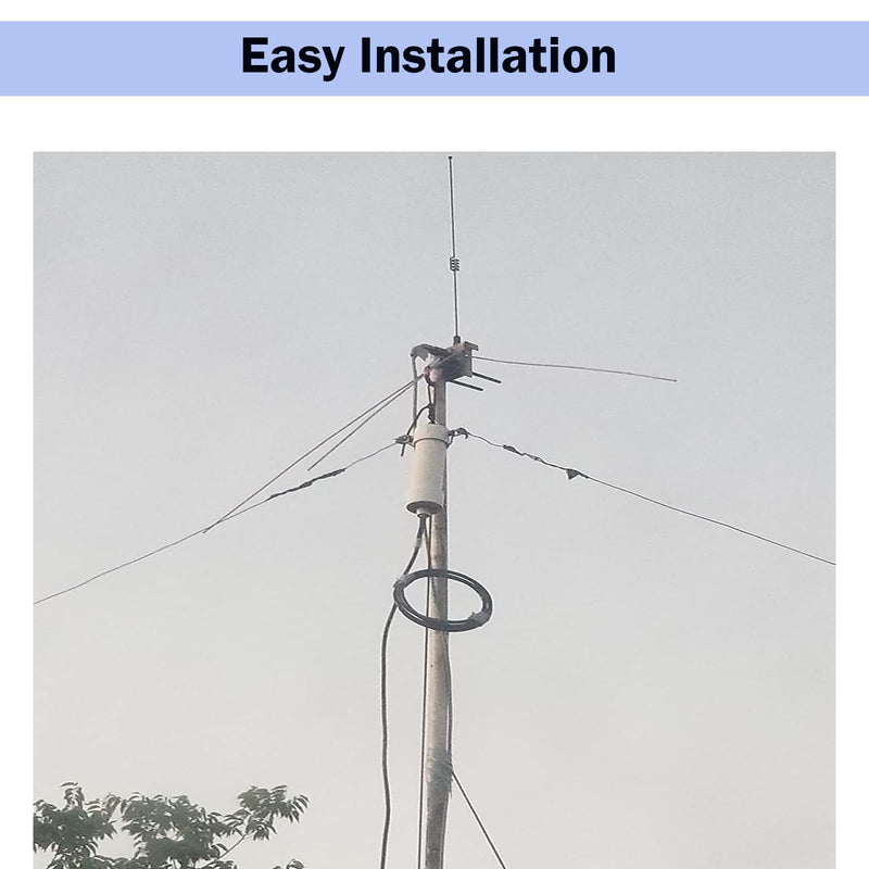 Shortwave Radio Balun Antenna 1:1 Balun Voltage 1-50MHz 500Watt Balun Ham Antenna with UHF Female (SO-239) Connector (DIY Waterproof Antenna)