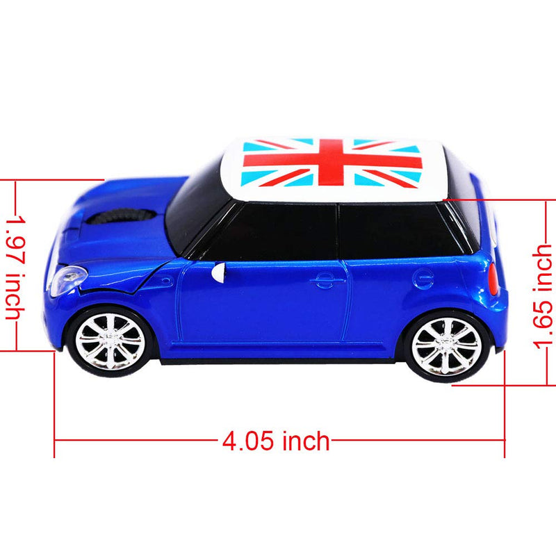 Jinfili Cool Style Car Wireless Mouse Ergonomic USB Gaming Mice for Desktop Laptop PC Notebook Blue1