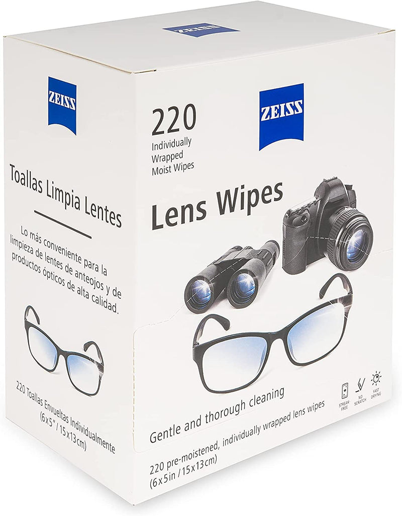 Zeiss Lens Wipes, White, 220 Count… 220 Count (Pack of 1)