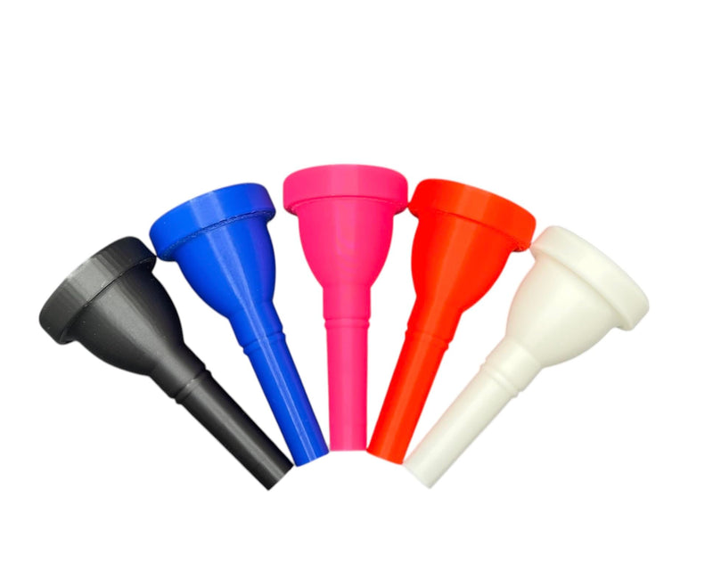 3DP 7C Plastic Trombone Mouthpiece, Easy to Play, Multiple Colors, 1 Mouthpiece (Black) Black