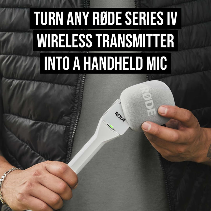 RØDE Interview GO Handheld Adaptor for RØDE Wireless Microphones (White) White