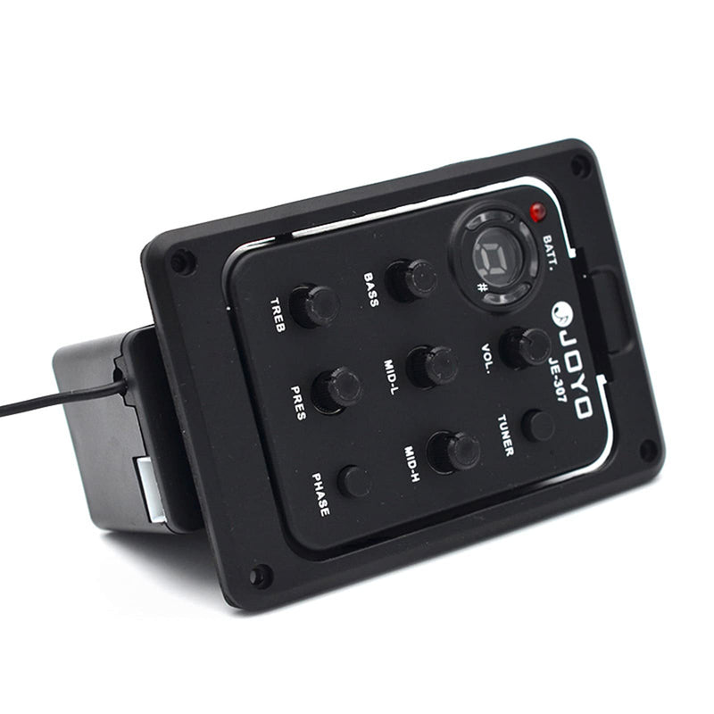 JOYO JE-307 5-Band EQ Equalizer Acoustic Guitar Piezo Pickup Preamp Tuner System with LCD Display