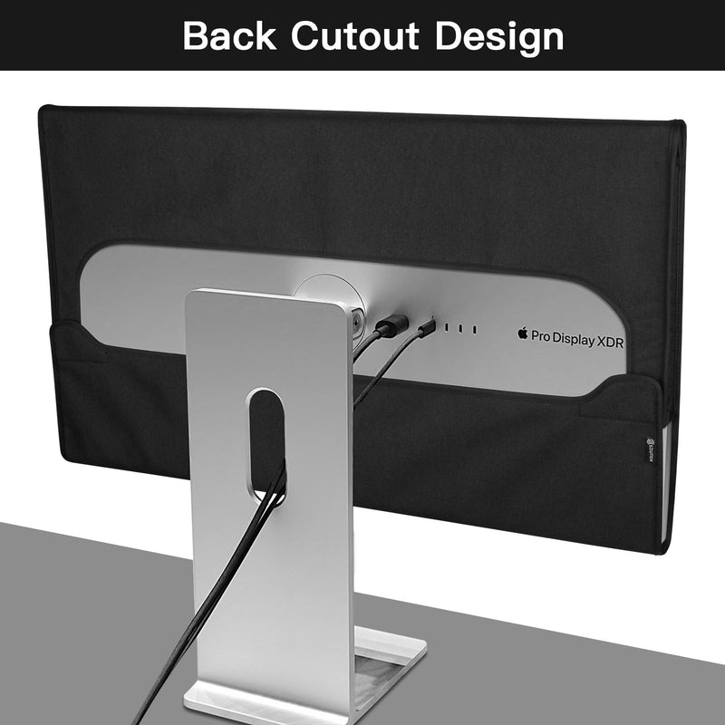 Monitor Cover Compatible with Apple 32-inch Pro Display XDR | Anti-Static Monitor Dust Cover Computer Screen Protective Sleeve, Black