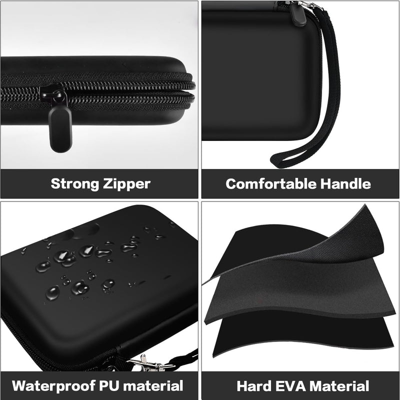 Reeds Case Compatible with Vandoren/for D'Addario Woodwinds/for Sovvid/for Glory Saxophone Clarinet Reeds. Storage Holder for 12 pcs Reed and Humidity Pack (Box Only) -Black Inner Black inner