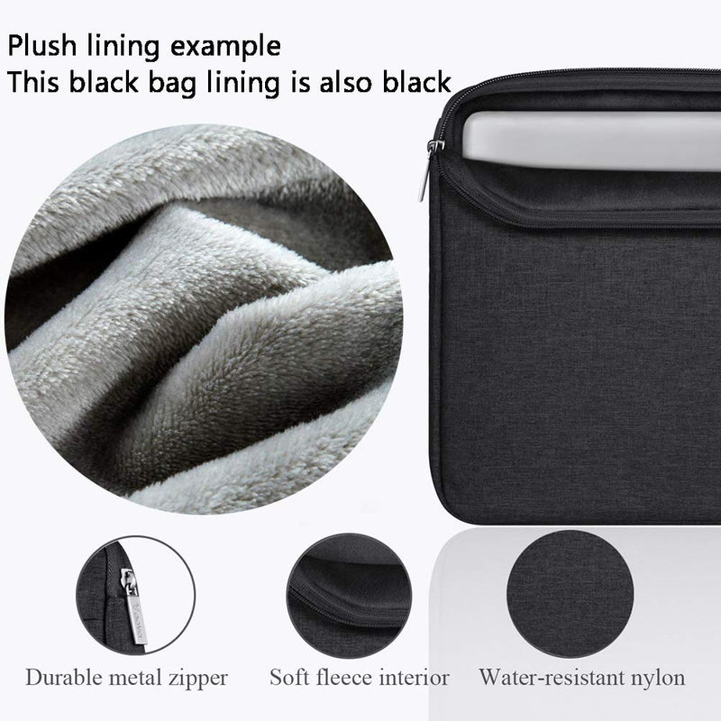 Laptop Sleeve 13 13.6 Inch Compatible with MacBook Air/Pro 13 M1/M2,Surface Laptop 4/5,Surface Pro X/9/8,13.5”Chromebook,Slim Computer Cover Bag,Black 12.6-13.6 Inch Black