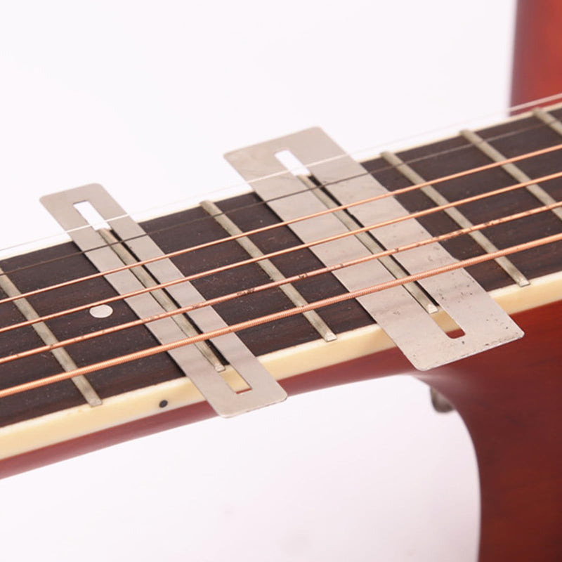 Guitar Luthier Tool Set,Including Fret Crowning File,Guitar Radius Gauge,String Action Ruler Gauge,Blades Feeler Gauge,Needle File,Fingerboard Guards for Guitar and Bass Setup