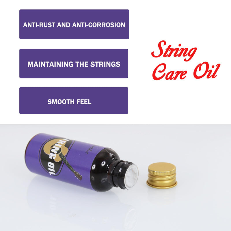 String Oil, Musical Instrument String Oil, Guitar String Care/Cleaning/Polishing Accessories, Lubricant for Guitar, Ukulele - Musical Instrument Accessories