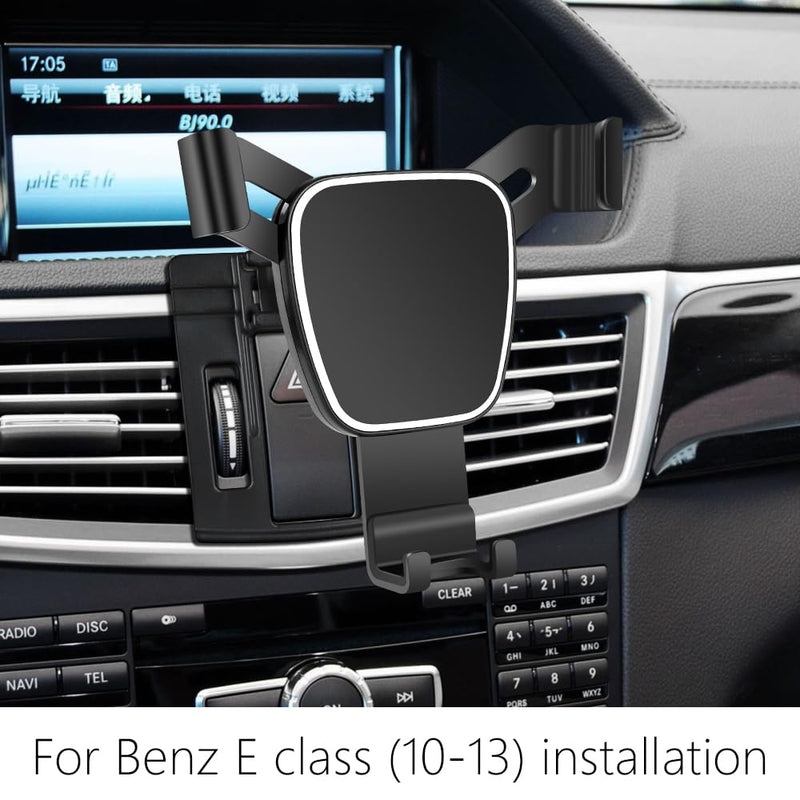 Car Phone Holder for Mercedes Benz E Class 2010-2013 E300 E350 E550 E63 AMG W212 Auto Accessories Navigation Bracket Interior Decoration Mobile Cell Phone Mount case for Benz E-Class 2010-2013