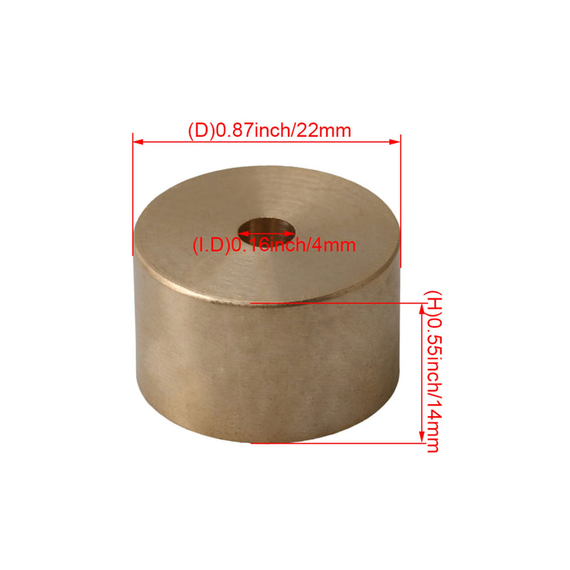 Lovermusic 3 PCS 2.2cm Dia Copper Trumpet Repair Part Trumpet Heavy Bottom Valve Caps