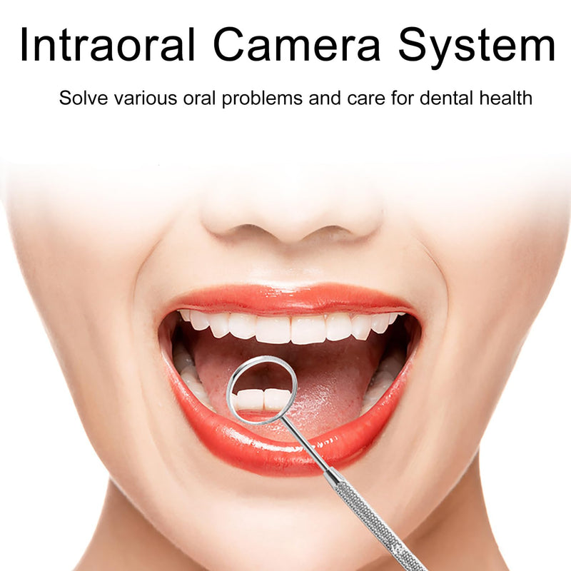 [AUSTRALIA] - EUZUXU Dental Mouth Mirror Mouth Tooth Mirror Inspection Mirror Curve Angle Dentist Oral Care Mouth Control Extension Tool Silver 