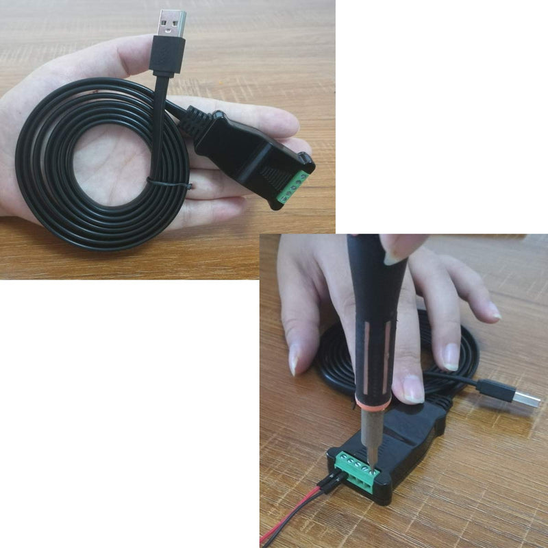 DSD TECH SH-U11L USB to RS485 RS422 Cable with FTDI FT232 Chip-1.5M/5FT (Pack of 2) 5 feet (Pack of 2)