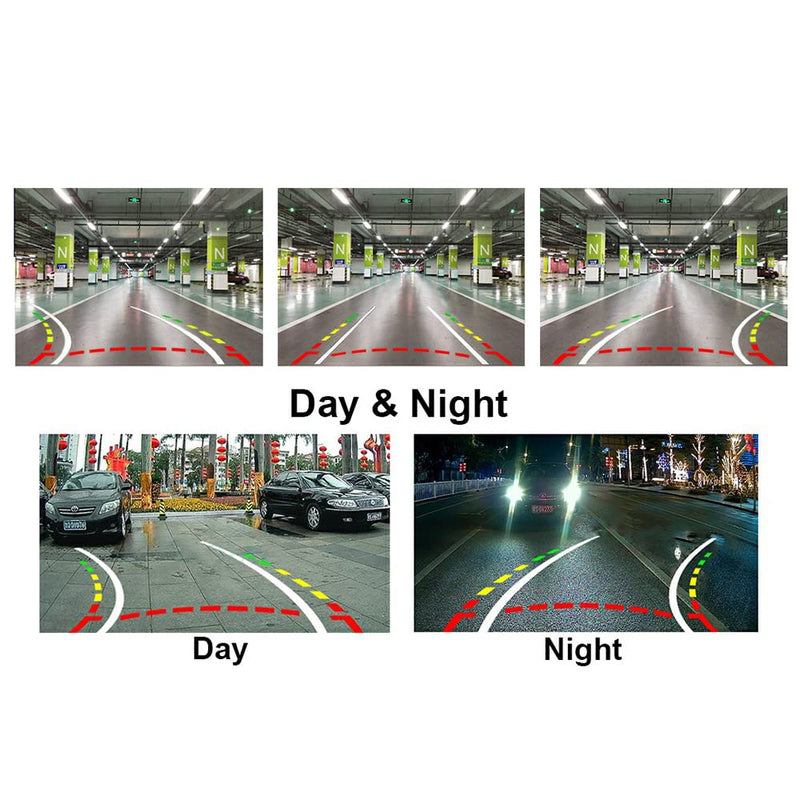 Vlicevrn HD Fisheye Vehicle Car Rear View Camera Dynamic Trajectory Tracks Line Night Vision Backup Parking Camera for Nissan Altima L32A D32 L33 / Maxima A34 A35 / Teama J31 J32 / Tiida 4D C11 Latio