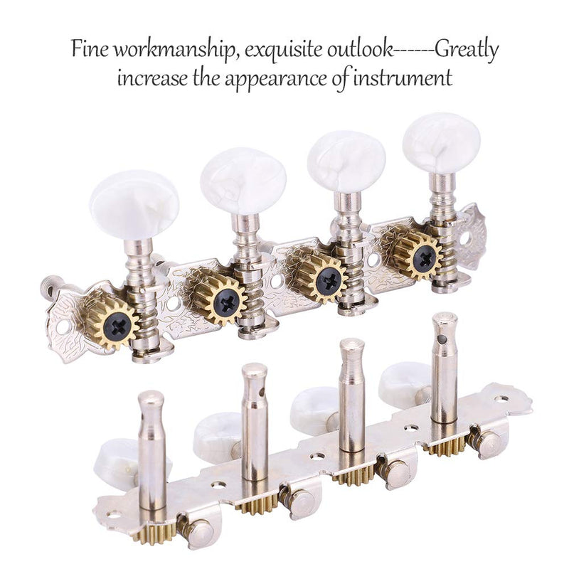 Mandolin Tuning Pegs 4L4R Acrylic Vintage Keystone Tuning Keys Machine Head 4L 4R Guitar Accessory Parts Tuners Set Replacements for 8 String