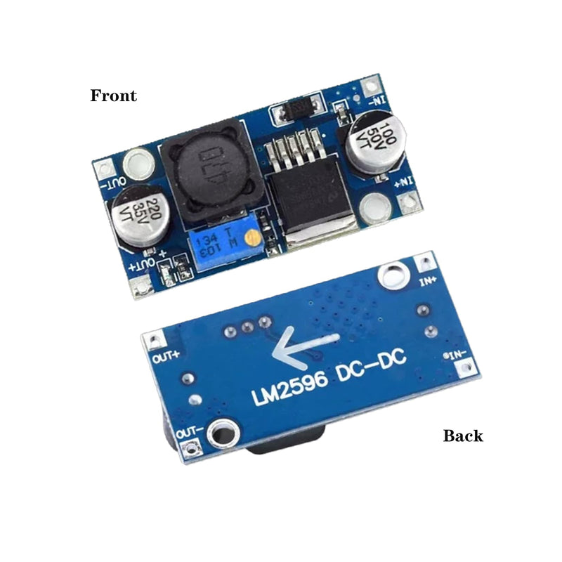 Idota Pack of 10 Step Down Converter, DC-DC 3A Buck Converter Voltage Regulator Adjustable Power Supply Downward Module, 3.2-46V to 1.25-35V DC to DC Converter Module