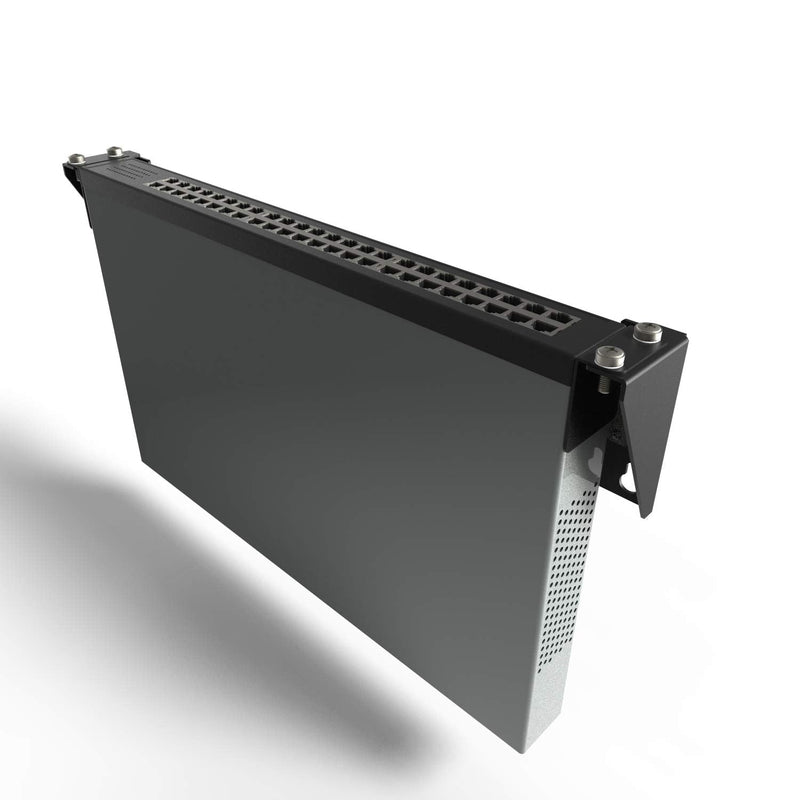 1U Folding 19 Inches Cold Rolled Steel Wall Mountable Simple Vertical Rack and Networking Euipment Rack Including Hardware for Assembly（1U100 1U
