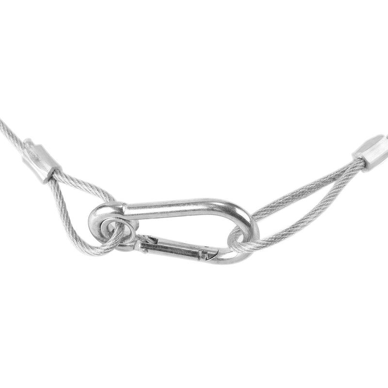 [AUSTRALIA] - MFL. Stage Lights Safety Cables 110 lb Load Duty 31.5'' Stainless Steel Security Rope for Party Lights DJ Light Stage Lighting, Pack of 10 31.5'' Long, Pack of 10 
