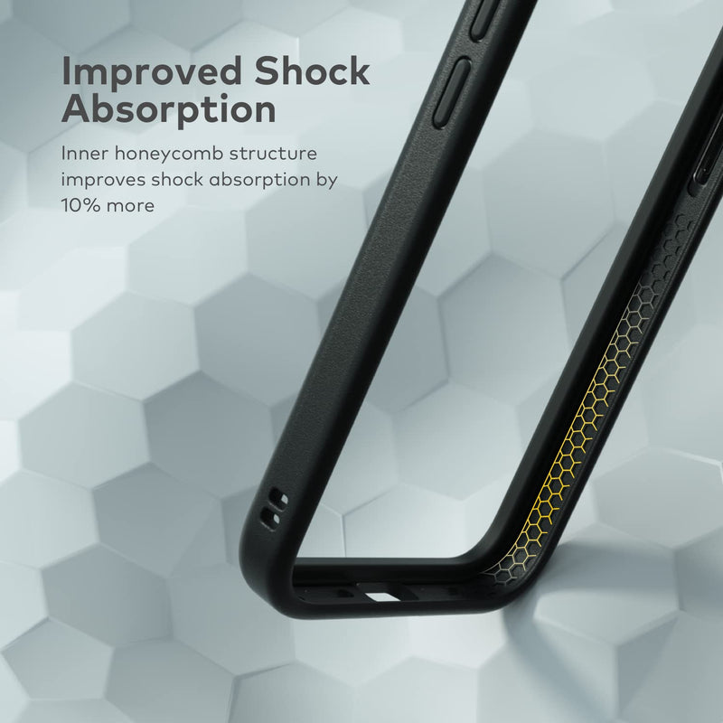 RhinoShield Bumper Case Compatible with [iPhone 13 Pro Max] | CrashGuard NX - Shock Absorbent Slim Design Protective Cover 3.5M / 11ft Drop Protection - Graphite iPhone 13 Pro Max - Graphite