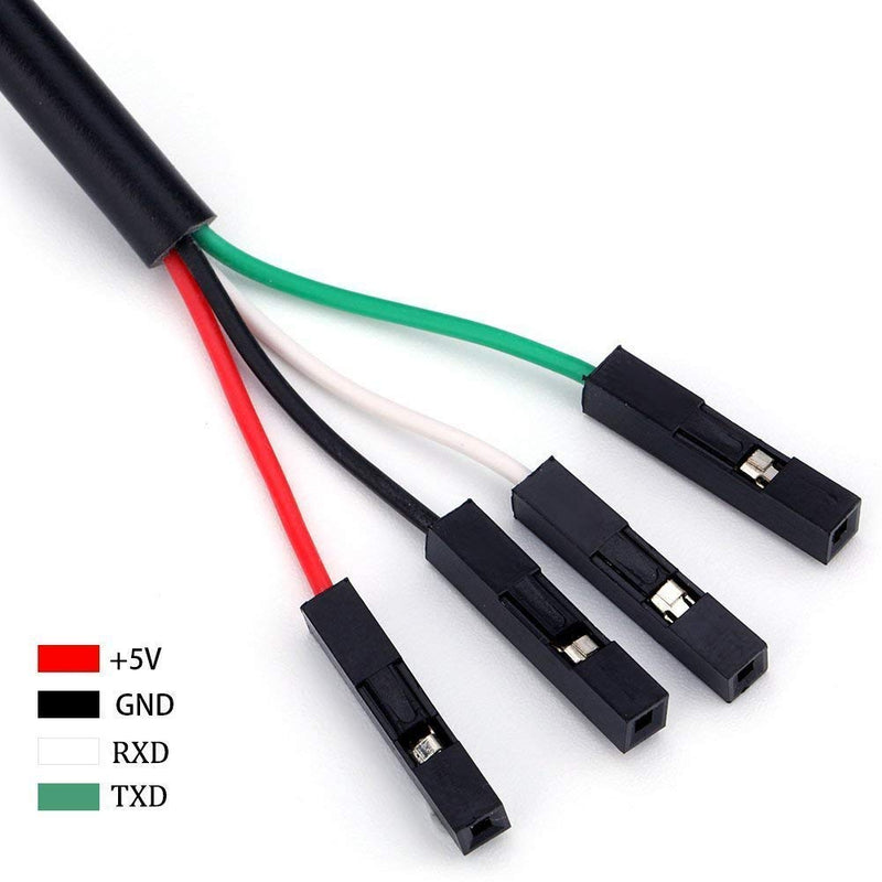 EVISWIY PL2303TA USB to TTL Serial Cable Debug Console Cable for Raspberry Pi 3 Pack USB TTL Cable