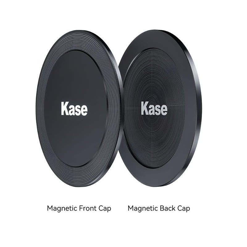 Kase 67mm Magnetic Lens Cap, CNC Aluminum & Optical Glass Center Press-on Cover, 1s Install，Fits for Canon Nikon Sony Fuji DSLR Mirrorless