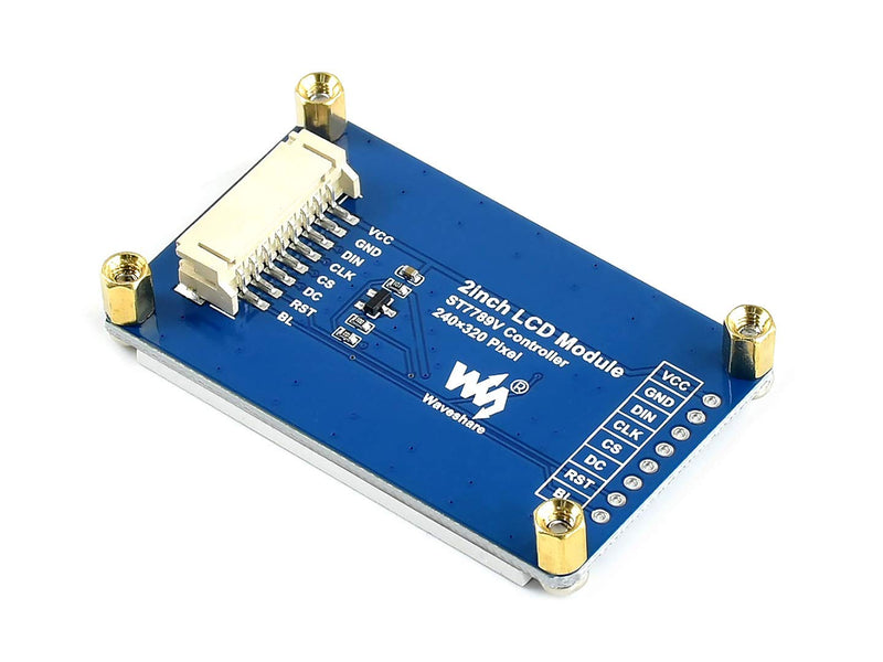 Waveshare 2inch LCD Display Module, Compatible with Raspberry Pi/Pi zero/Arduino/Esp32, with ST7789 Driver, 262K Color, IPS Screen, 240×320 Resolution, SPI Interface