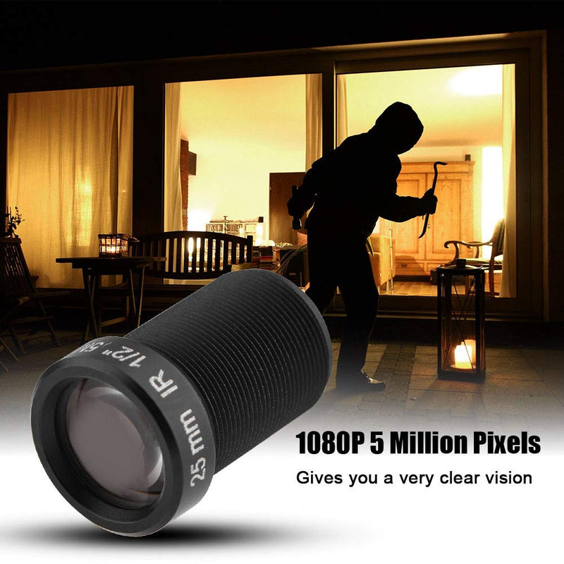 HD CCTV Camera Lens, 5 Million Pixels and 25mm Focal Length Have IR Night Vision Function Universal Compatibility Gives You a 24-Hour Default