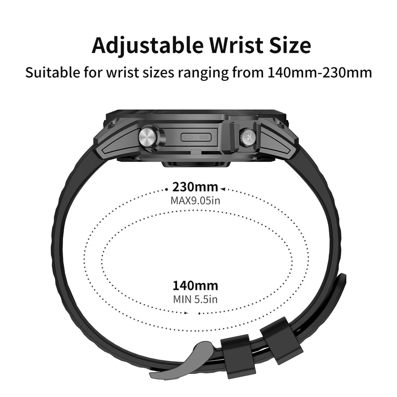 26mm Silicone Sport Bands Compatible with Garmin tactix 8 quatix 8 Fenix8 AMOLED 51mm/Fenix8 pro/7X /7X Pro/6X/6X Pro/5X/5X Plus/3 HR,Watch Strap For Garmin Descent Mk2/3i 51mm/tactix7 Pro/Enduro3/2 7Pack1