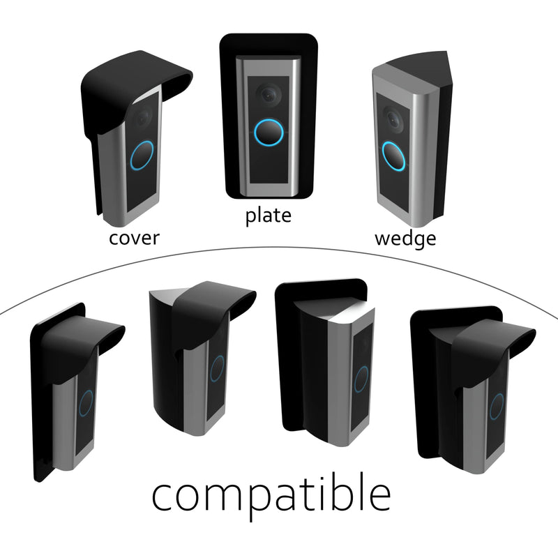 | RingPro & Pro2 Video Doorbell Compatible - Cover | Camera Protection from Rain/Glare/Light | Slim and Strong