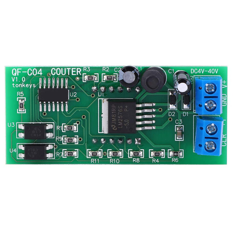 DC4-40V 4 Digit Digital Display Meter Module Electric Counter Meter Range 0-9999 with Memory Function