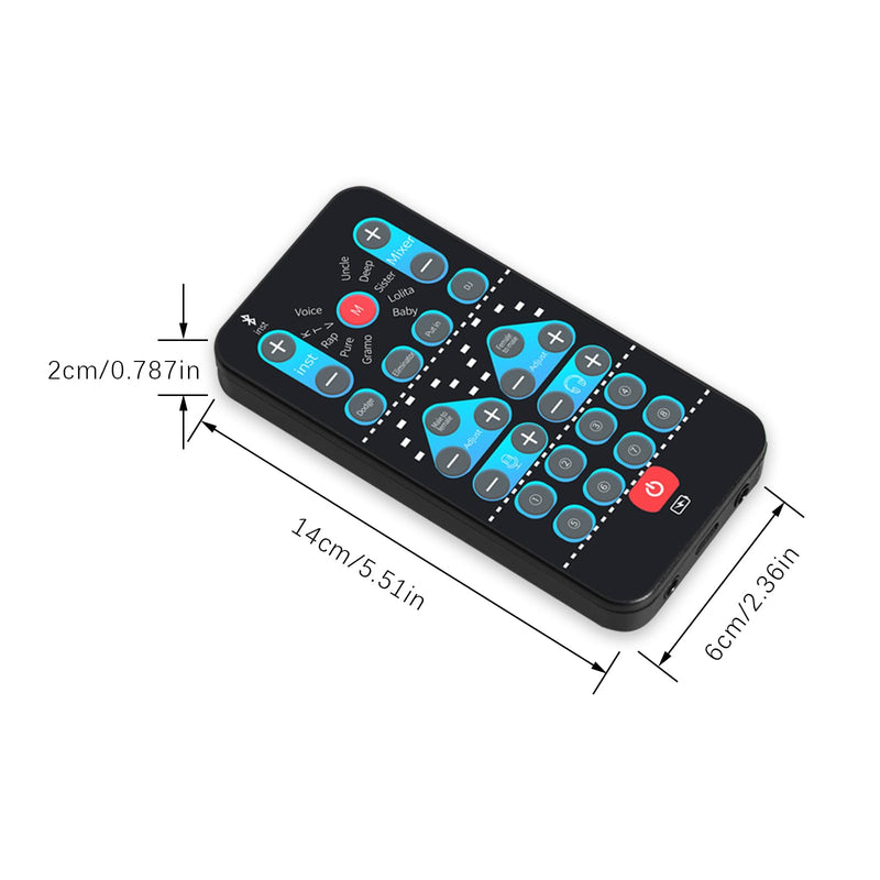 Voice Changer, Portable Handheld Microphone Voice Modulator Disguiser with 8 Sound Effects, Handheld Gaming Recording for Mobile Phone Computer PS4 PS5 Xbox One Games M10