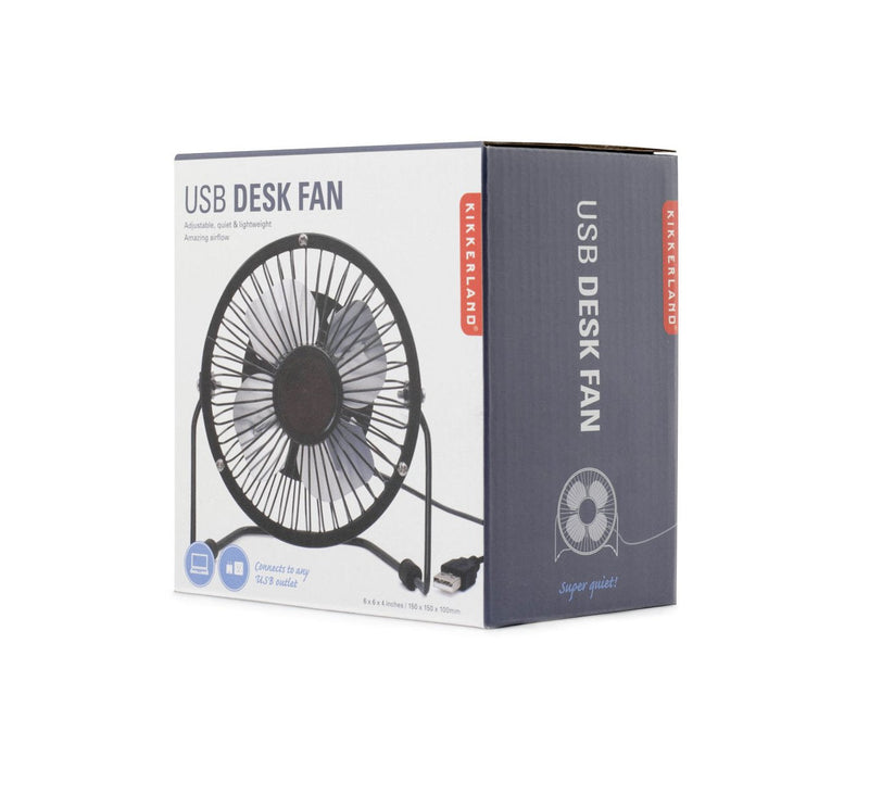 Kikkerland Black USB Desk Fan, 1 EA