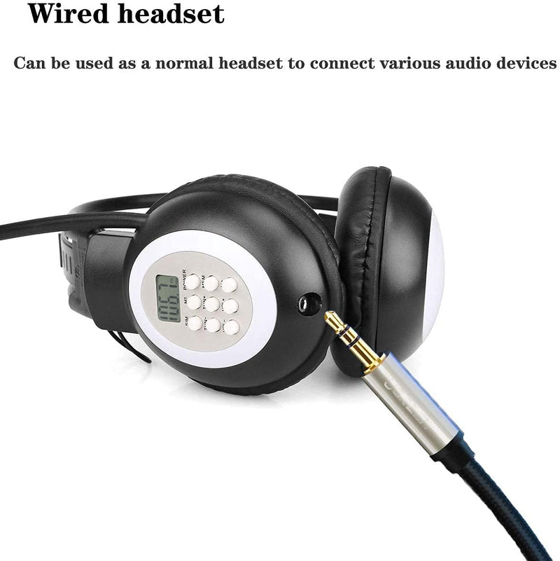 AM FM Radio Headphones, Personal Portable Radio Headset am/fm Digital with Best Reception for Jogging, Mowing, Cycling, Meeting, Powered by 2 AA Batteries (Not Included)…… am/fm headphones
