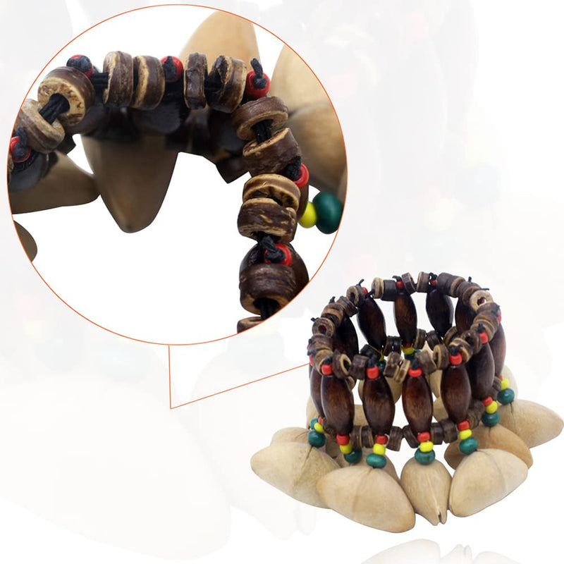 Nuts Shell Bracelet, African Tribal Style Nut Handbell, Drum Conga Percussion Accessories