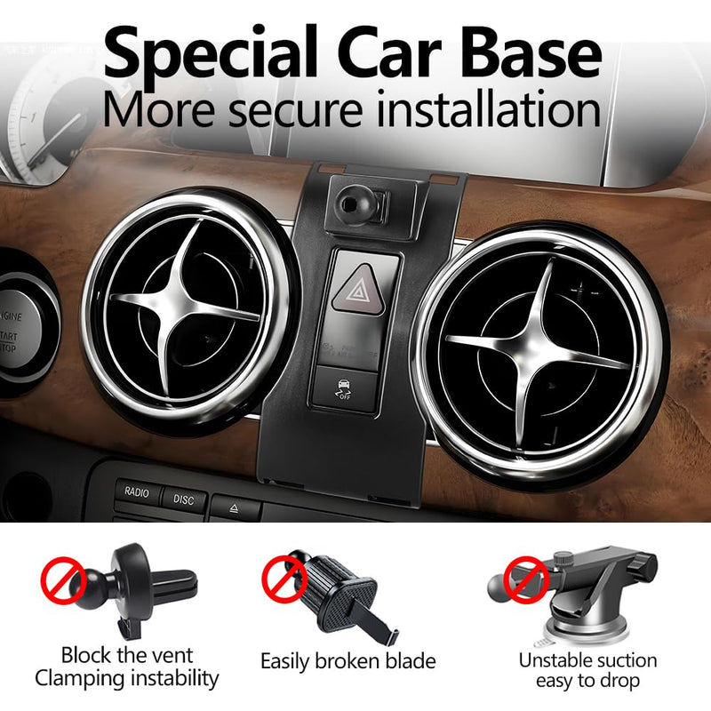 Car Magnetic Phone Mount for Benz GLK-Class 2013 2014 2015 GLK350 GLK250 Auto Interior Accessories Best Cellphone Holder Mobile Cradle Cell Phones Navigation Charging Screen Stand Accessory