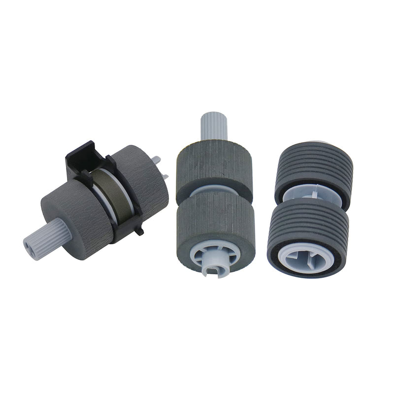 Intendvision Replacement Scanner Brake Roller and Pick Roller Set Compatible for Fujitsu fi-6670 fi-6670A fi-6770 fi-6770A fi-6750 fi-6750S fi-5650 fi-5650C fi-5750 fi-5750C, PA03338-K011 PA03576-K010