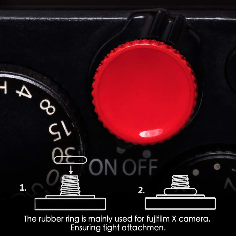 [AUSTRALIA] - Fuji Shutter Release Button Accessories: Camera Soft Shutter Button - 4 Color Shutter Button for Canon Nikon Film X100V X100F Xt5 Xt4 Xt3 Xt2 Xt30 Xt20 Xt10 Xpro3 Xpro2 Xpro1 