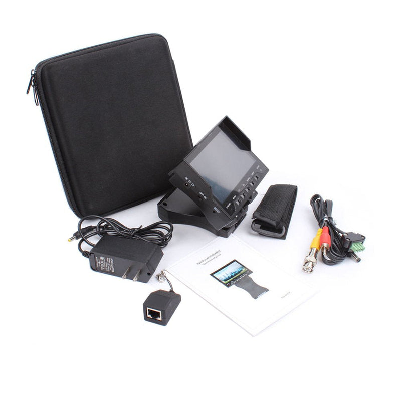Handheld 4.3" TFT LCD Audio Video Security CCTV Analog Camera Tester 12V Output RJ45 Cable Test Monitor
