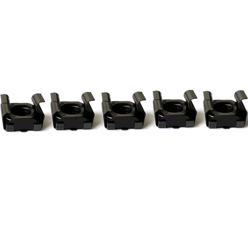 Lancher 60-Pack M6 x 16mm Screws and Cage Nuts for Server Shelf Cabinets Rack Mount 1U 2U 6U 12U Rack Screw cage nut - Black 60-Pack M6 screw cage nut Black