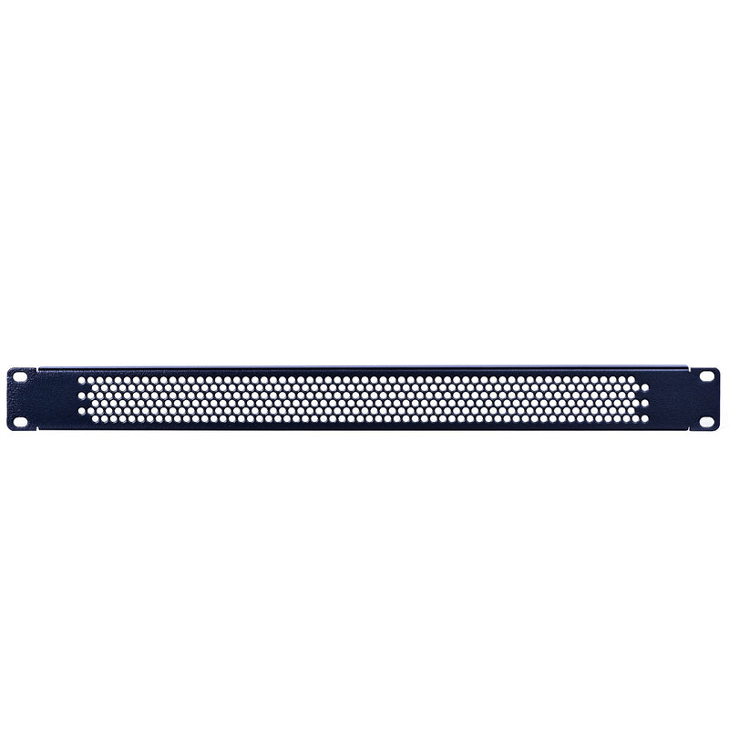 1U Blank Rack Mount Panel Spacer with Venting for 19in Server Rack Enclosure or Network Cabinet – 2 Pack, Black 1U