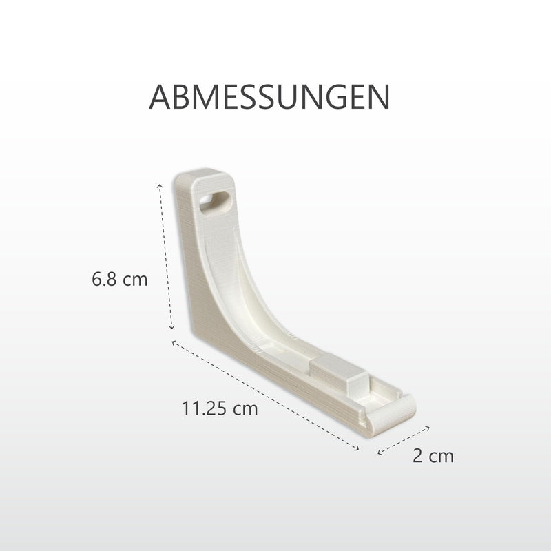 Wall mount for AVM FRITZ!Box 5690 Pro - robust, perfect fit, fibreglass connection (fibre) free, open design for heat dissipation, including drilling template, screws and dowels - made in Germany