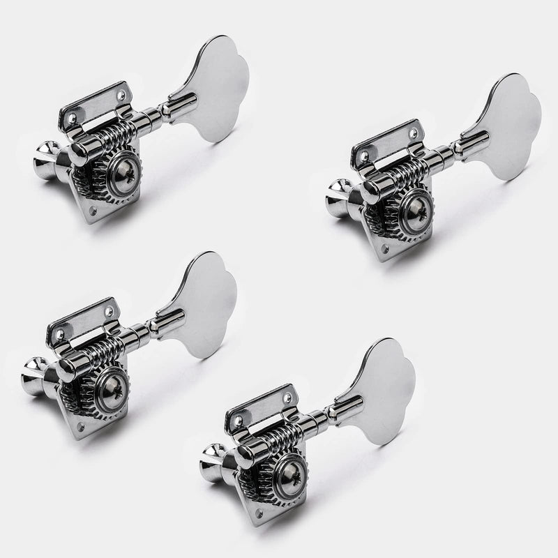 4 String Bass Guitar Bridge 93 x 45 mm (3.66 x 1.77 inch) Reliable and Versatile Bass Bridge for Your Instrument, Silver Bridge+4R Keys